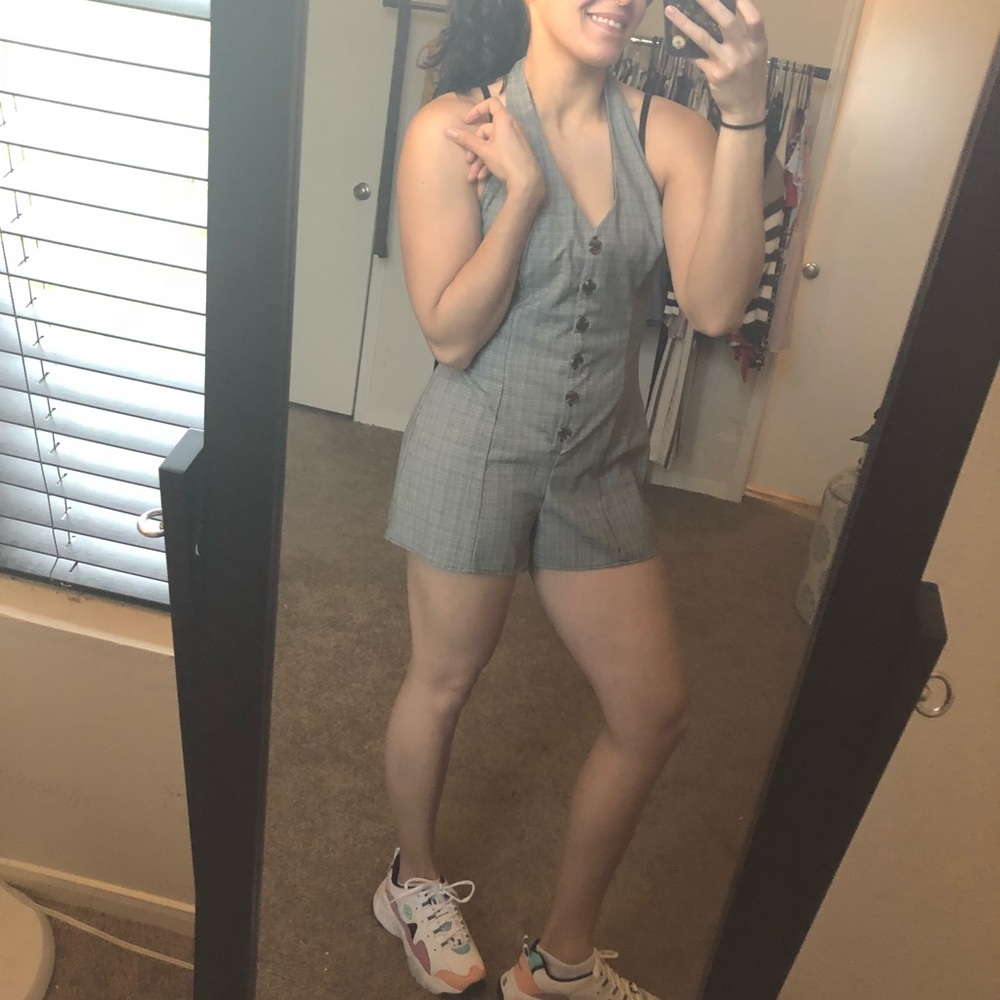 Plaid romper